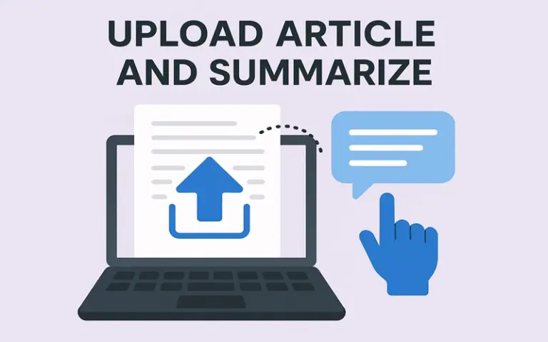 Upload Article and Summarize