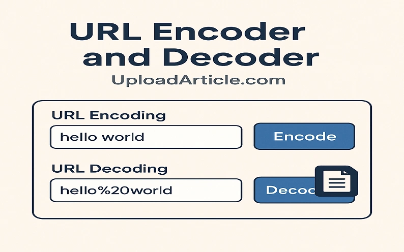 URL Encoder and Decoder UploadArticle.com