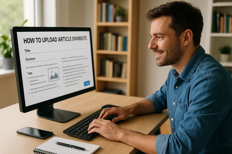 How to Upload Article on Website