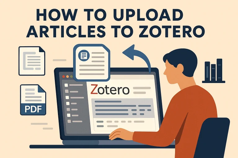How to Upload Articles to Zotero